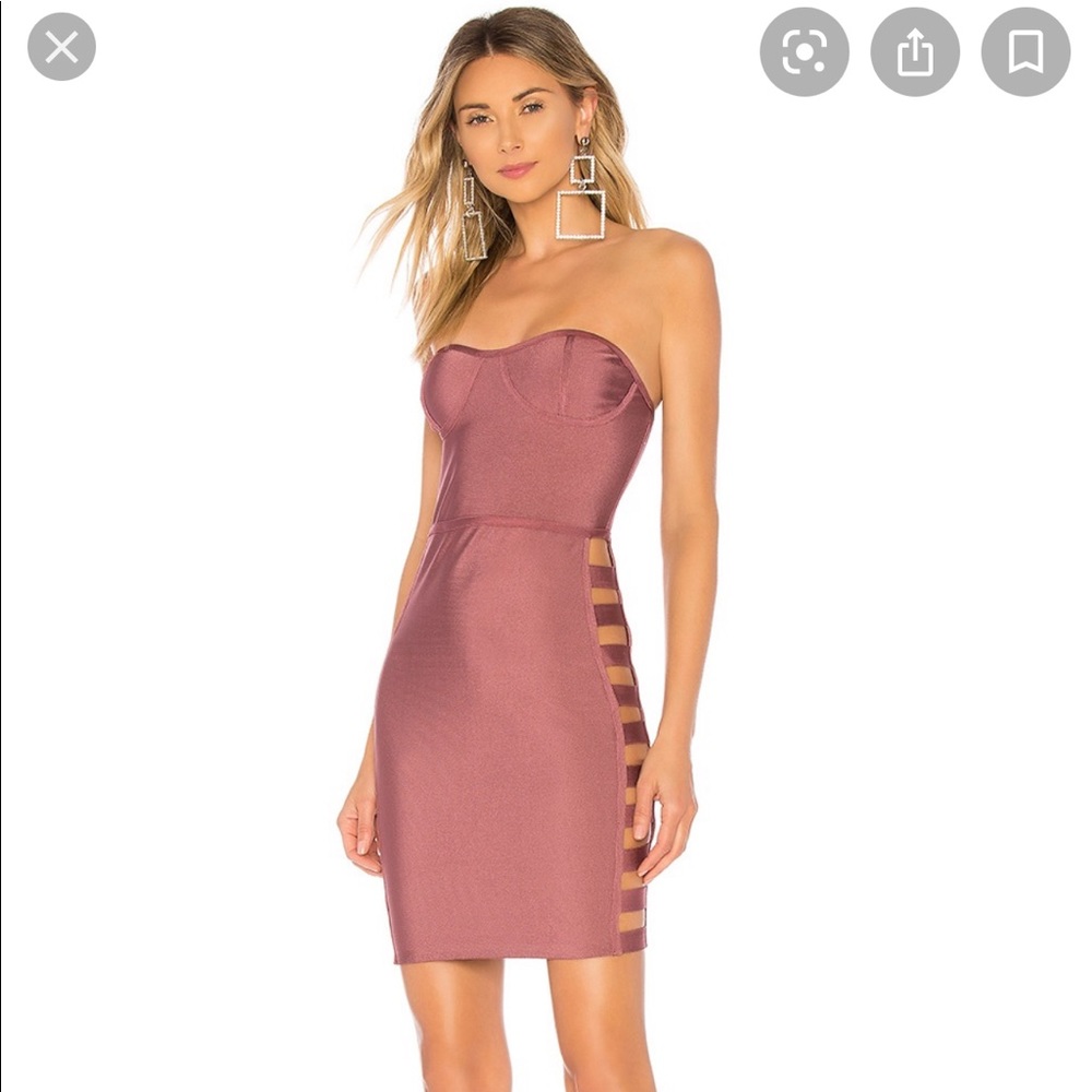 By the way Isla cut out bondage midi dress!